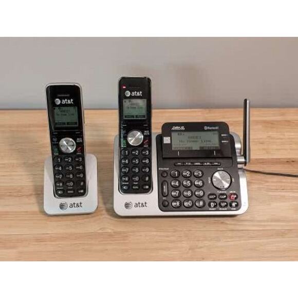 AT&T TL96271 Dect 6.0 2 Handset Bluetooth Connect-to-Cell Caller ID Phone System - Picture 1 of 11